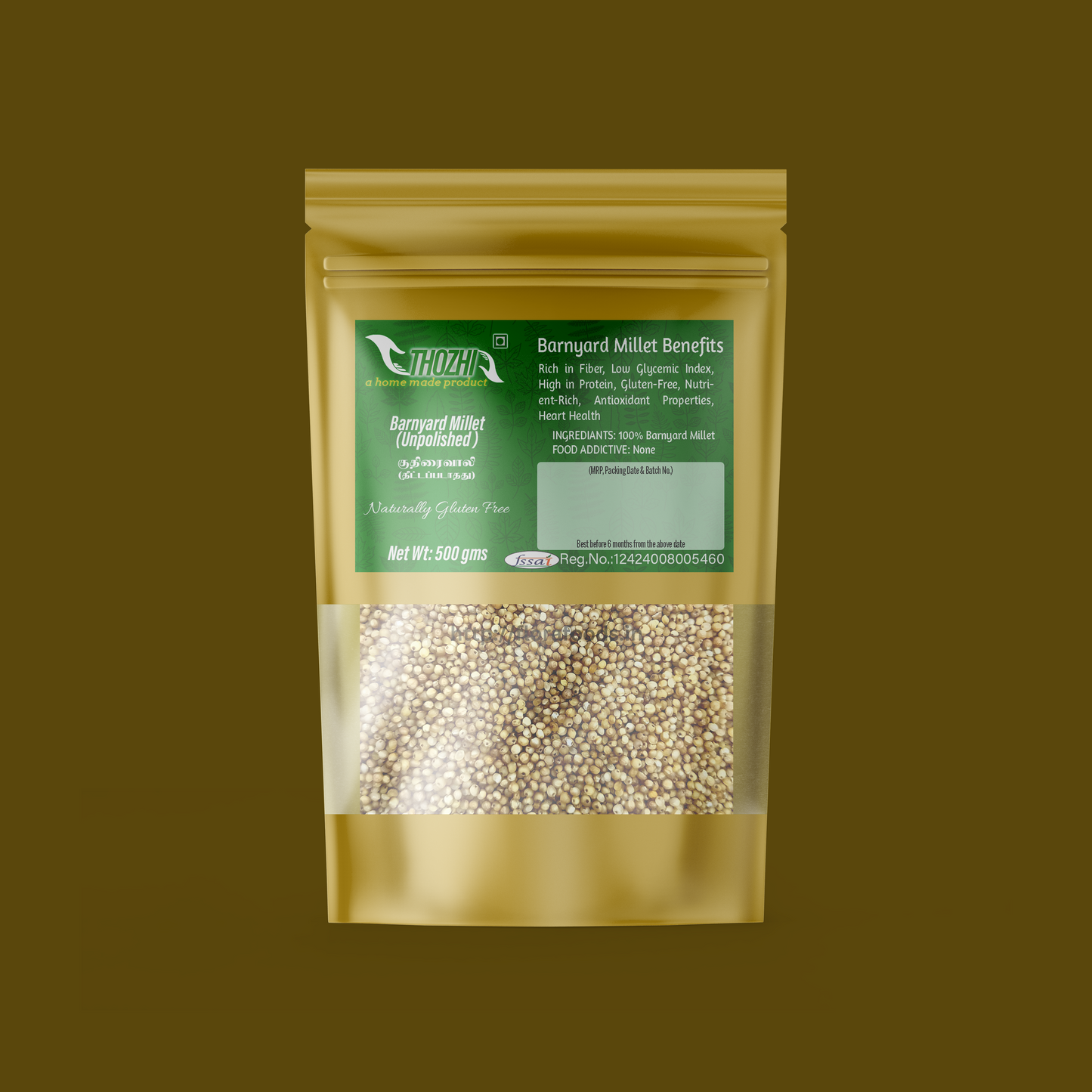 Barnyard Millet (Unpolished) (குதிரைவாலி)